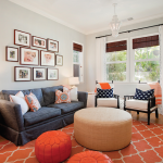 orange rugs for living room contemporary - living room BBUKCRJ