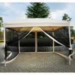 outdoor canopy haddox 10 ft. w x 10 ft. d steel pop-up canopy YYLMRHB