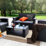 outdoor garden furniture amazon.com: baner garden (n87) 4 pieces outdoor furniture complete patio SJTOTVT
