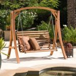 outdoor swings christopher knight home tulip outdoor wood swinging loveseat (2 options NASWXUY