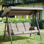 outdoor swings rohrbaugh 3 seat outdoor porch swing with stand FKNTWGM