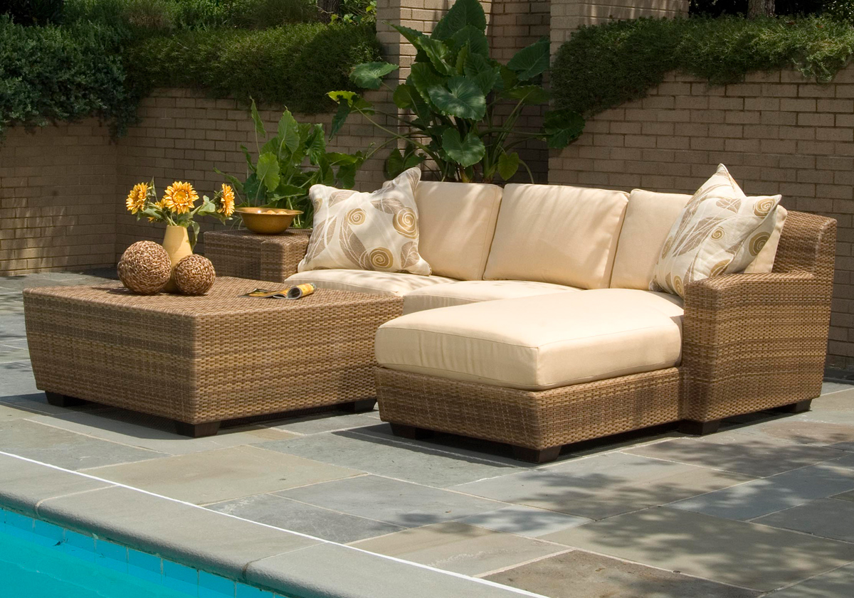 outdoor wicker furniture in a variety of styles from patio productions HFQIQAP