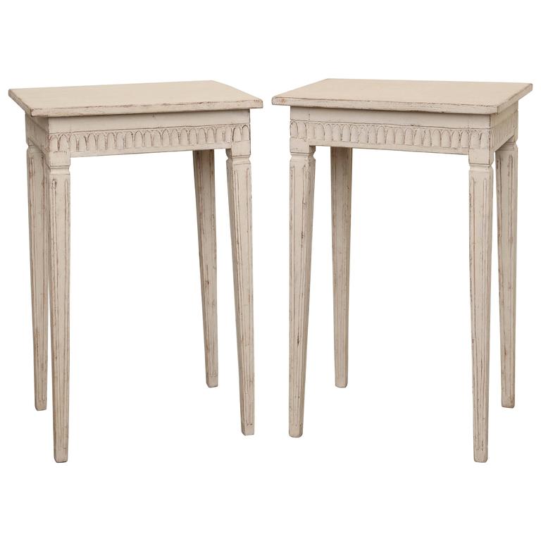 pair of antique swedish small side table, 19th century for sale KMKHCGN