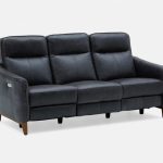 palmer - 100 % leather power recliner sofa - black OFWXGNR