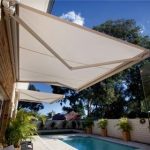 patio awning strong 16u0027w x 11.5u0027d outdoor patio cover yard manual awning retractable GVXWTGG