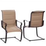 patio chairs hampton bay belleville rocking padded sling outdoor dining chairs (2-pack) UNYCSHF