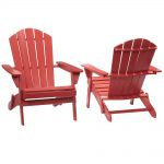 patio chairs hampton bay chili red folding outdoor adirondack chair (2-pack) YEMRORG