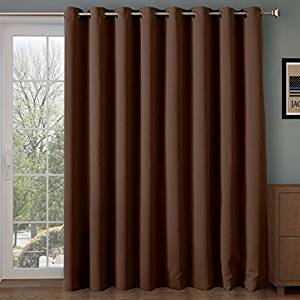 patio door curtains rose home fashion rhf thermal insulated blackout patio door curtain panel, GQARDHU