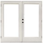 patio doors fiberglass smooth white right-hand outswing hinged patio LETUSSU