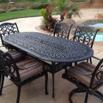 patio table and chairs wrought iron patio furniture SOWNYVT