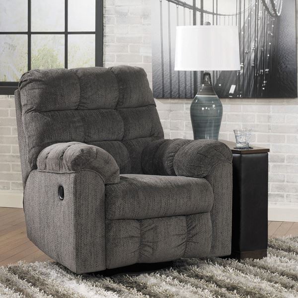 picture of slate swivel rocker recliner OHDXECL