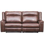 picture of wyline leather power reclining sofa with adjustable headrest YRDVSFY