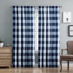 plaid curtains truly soft everyday buffalo check printed curtain panel pair (3 options HOSOQPU