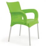 plastic garden chairs strong plastic garden chair with aluminium legs JVUDLPO