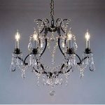 plug in chandelier wrought iron crystal chandelier chandeliers h19 x w20. swag plug FYOLTSI