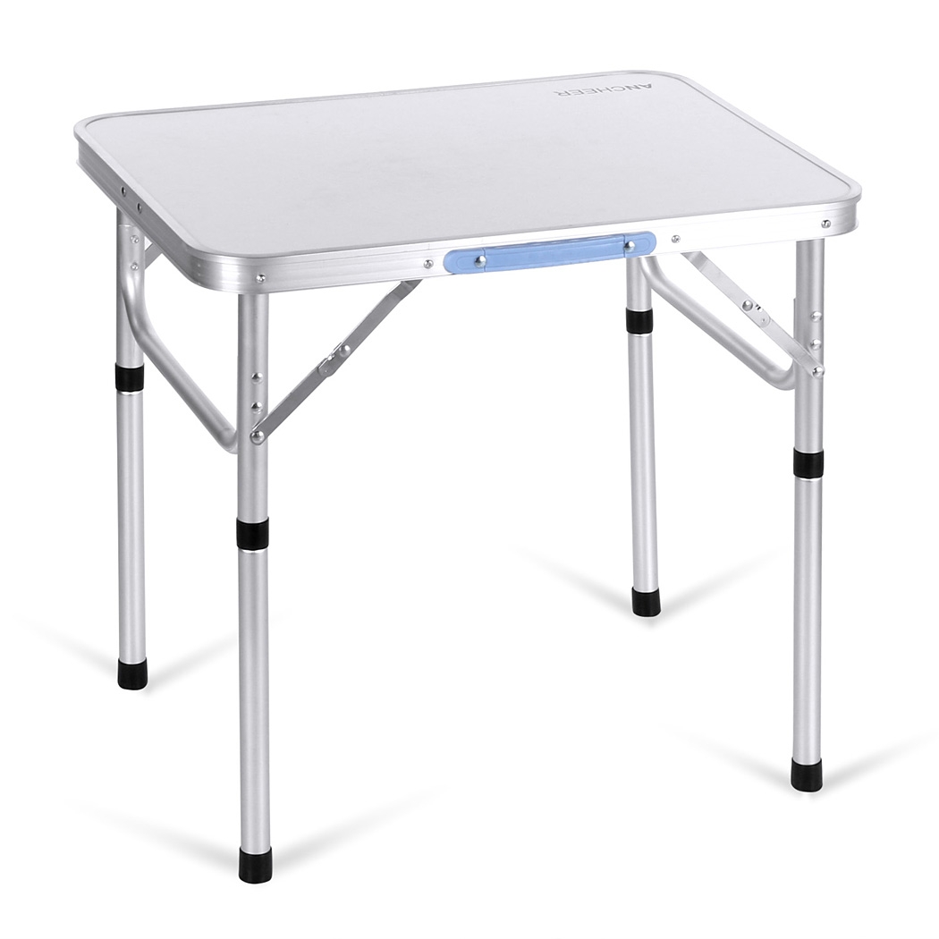 portable folding table ancheer 2ft aluminum portable folding utility table with carrying handle CZKCQZE