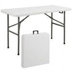 portable folding table best choice products folding table portable plastic indoor outdoor picnic HIMIYKW