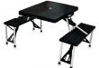 portable folding table picnic time portable folding black plastic outdoor patio picnic table with CTOCBNT