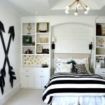 pottery barn teen girl bedroom with wooden wall arrows. budget-friendly XTRMAGR