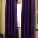 purple curtains 4 pices solid suede grommet top curtain/panel/drape purple JFCSKCP