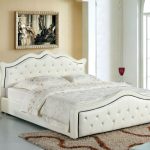 queen size beds designer modern genuine real leather soft bed/double bed king/queen size NFQUCOC