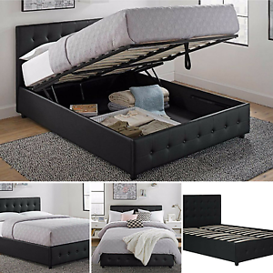 queen size beds image is loading queen-size-bed-frame-with-shoe-storage-tufted- XBSVZAX