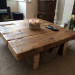 reclaimed pine coffee table - rustic furniture,railway sleeper,oak,shabby  chic in VFKTDIC