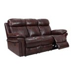 recliner sofa hudson power reclining top grain leather sofa (brown/ blue/ red) (3 CVGUGHW