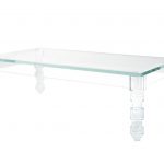 rectangular beverly hills lucite coffee table XPFVRAB