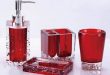 red bathroom accessories red glass bathroom accessories. email; save photo. glass BEAGZDW