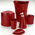 red bathroom accessories sets uk YSUHPSD