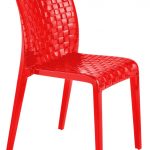 red chair glossy opaque red color GDFMNRV