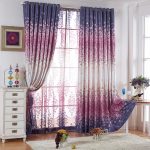 romantic flower patterns energy saving deep purple curtains ITABUNH