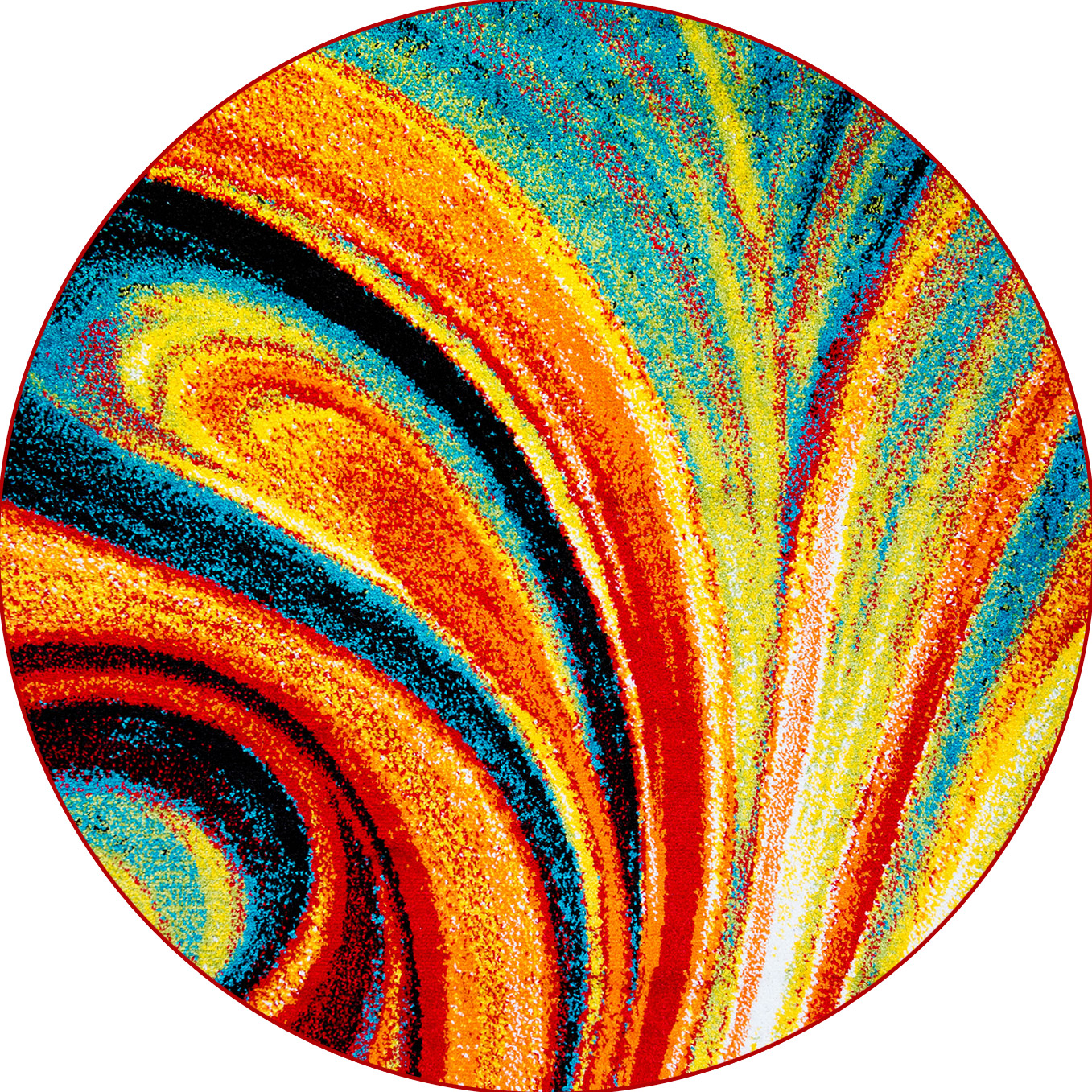 round area rugs multi-color swirls round area rug 8x8 abstract carpet - actual 7u0027 OWDFLBE