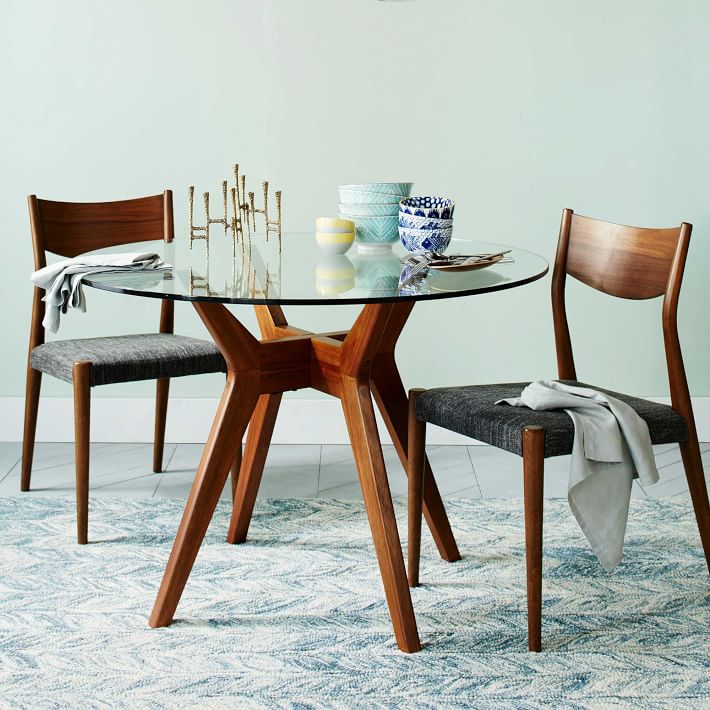 round dining table jensen round glass dining table | west elm KDSELBI