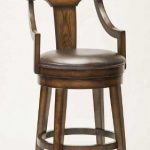 rustic bar stools hillsdale furniture upton 45.5-inch swivel bar stool, rustic oak finish UZCVXBN