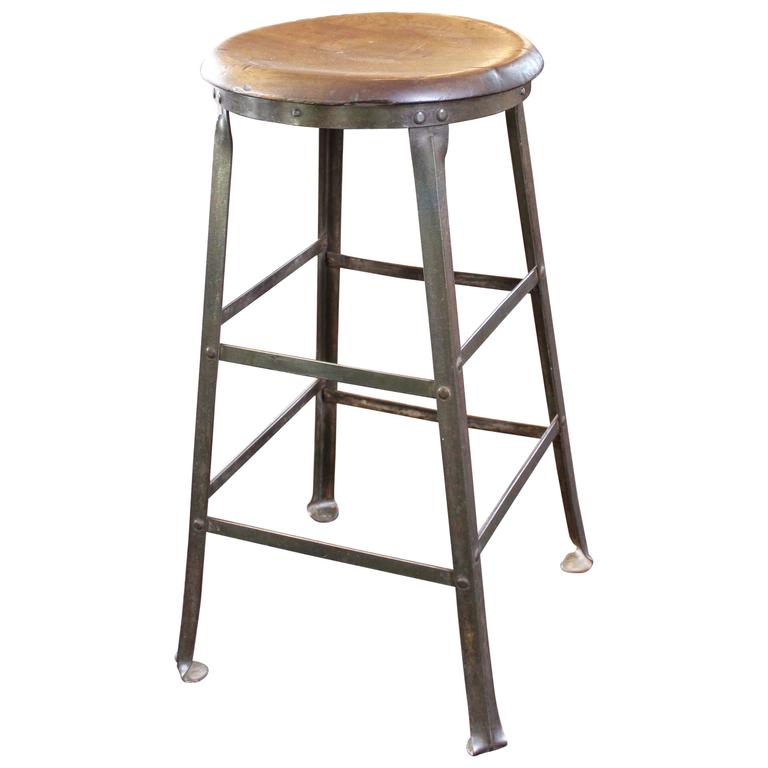 rustic bar stools rustic bar stool backless kitchen wood and metal bar stool for FDYMXXA