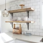 rustic barn wood kitchen shelves | somuchbetterwithage.com KDWLBWO