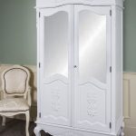 shabby chic wardrobe french double wardrobe white hand carved mirrored armoire antique shabby GOGVJBO