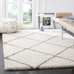 shag area rugs safavieh hudson shag ivory/ grey rug (10u0027 x ... DHTWJCP