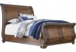 sleigh beds handly manor pecan 3 pc king sleigh bed BDHZCRE