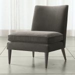 slipper chairs callie grey slipper chair + reviews | crate and barrel XPRDDZV