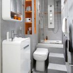 small bathrooms designs 32. curved edges and creative toilet placement XJWMZLL