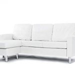 small couch modern bonded leather sectional sofa - small space configurable couch - AHAIBBF
