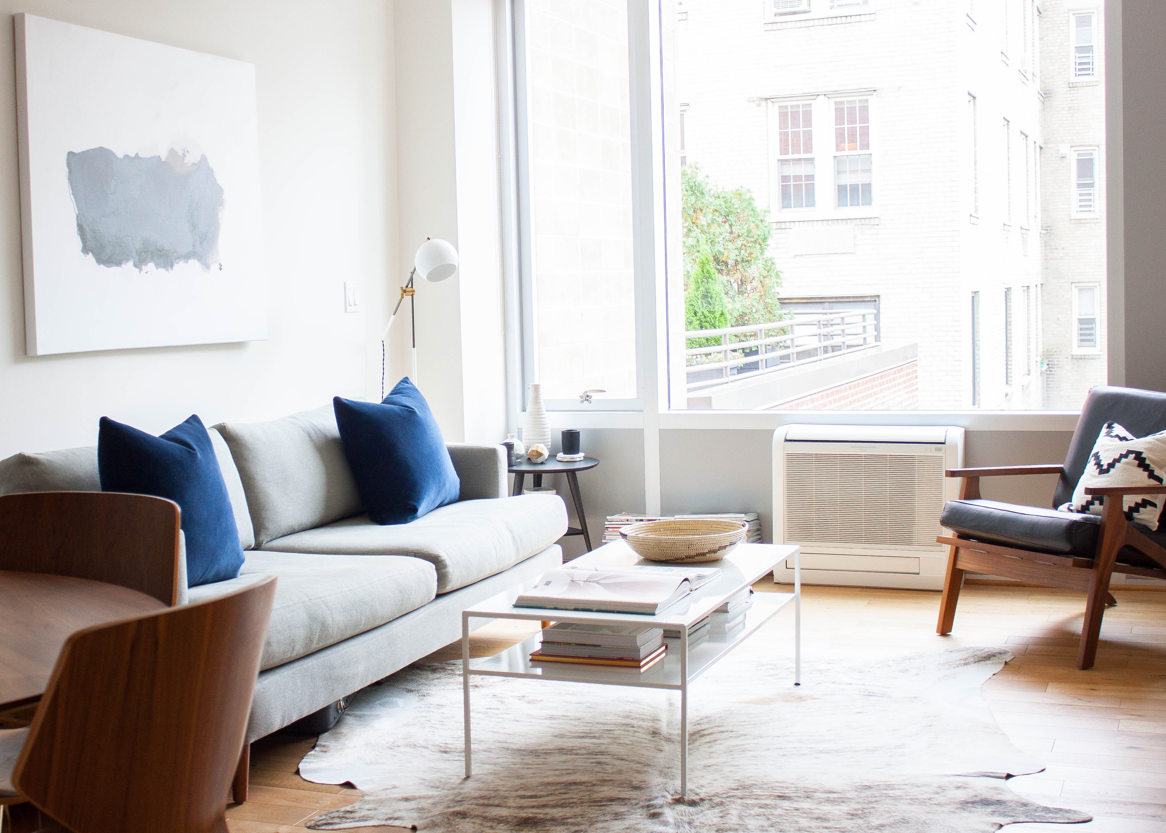 small living room furniture tour: a nyc coupleu0027s minimalist retreat from hectic city life GBEYZTM