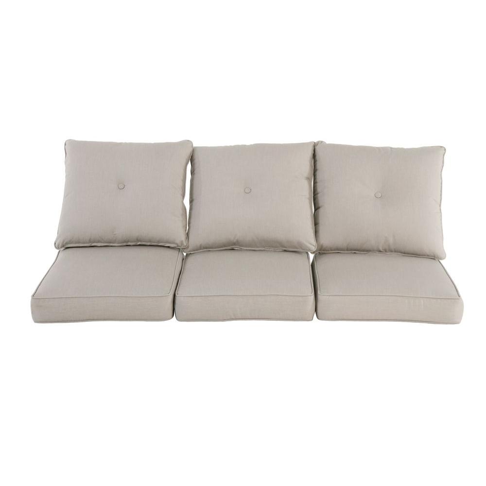 sofa cushions hampton bay broadview sunbrella spectrum dove replacement outdoor sofa  cushion ZNIWTHE