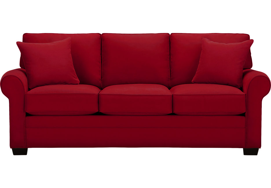 sofa settee cindy crawford home bellingham cardinal sofa - sofas (red) RWVTJTA