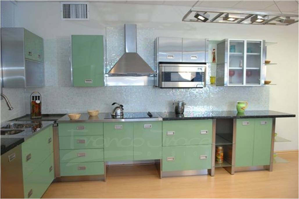 stainless steel kitchen cabinets color CRHJIZS