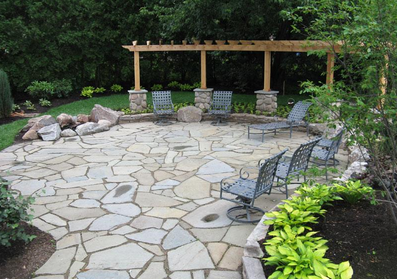 Stone patio ideas could help remodel the desired place