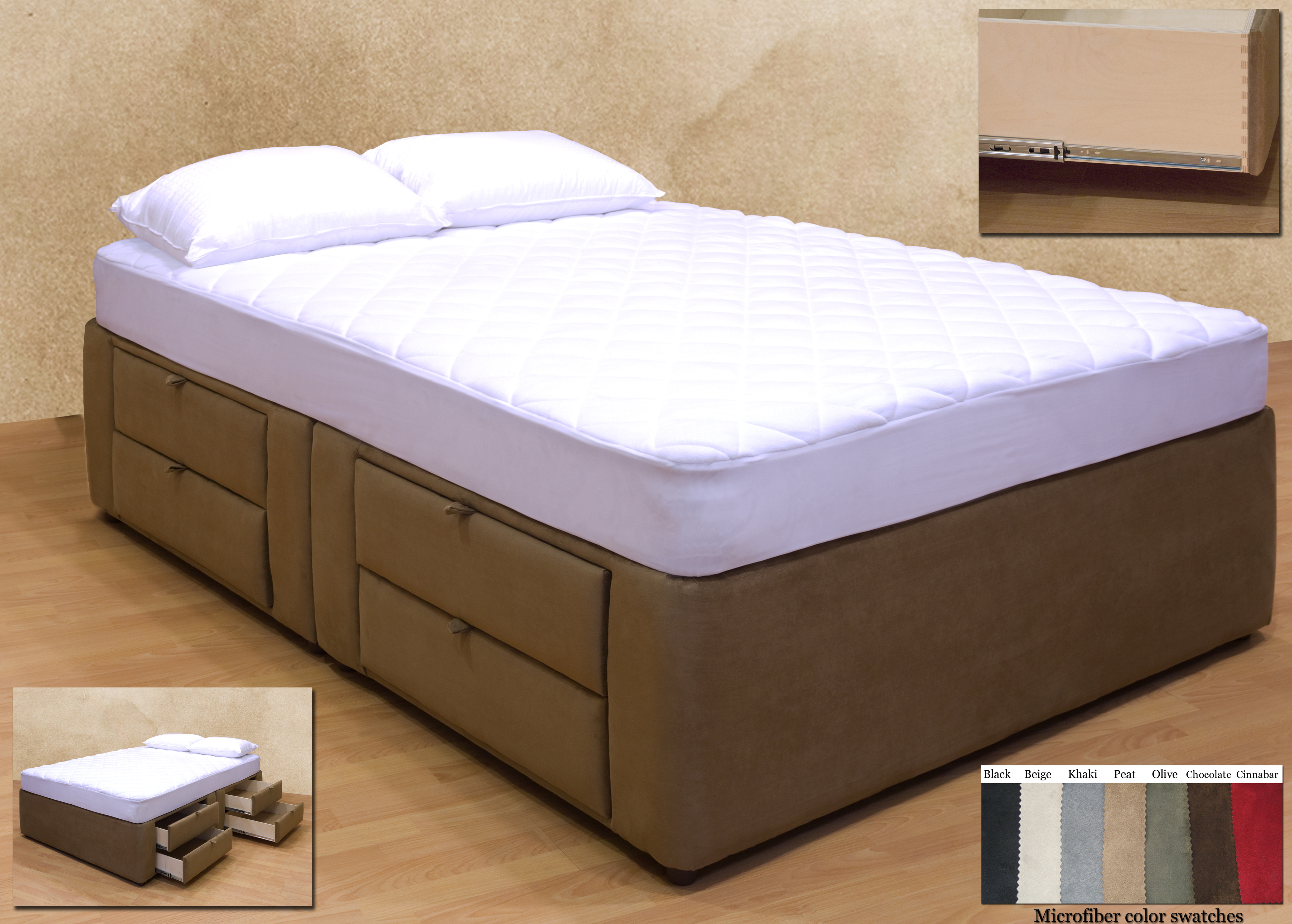 storage beds with drawers tiffany 8-drawer platform bed / storage mattress box DYCOOWO